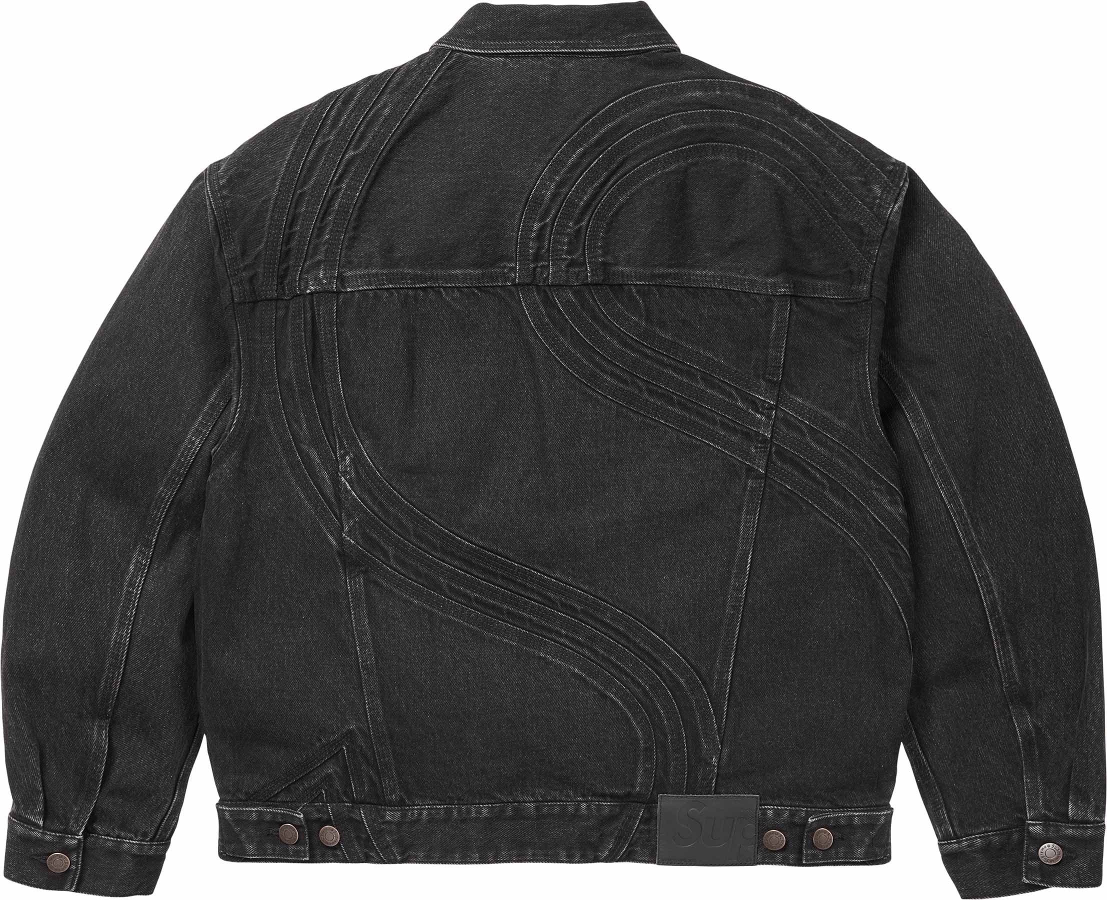 S Logo Denim Trucker Jacket view 14
